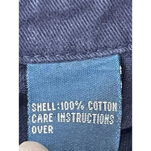 Vintage Polo Ralph Lauren Bomber Jacket Full Zip Up Front Coat Large Blue - Picture 8 of 8